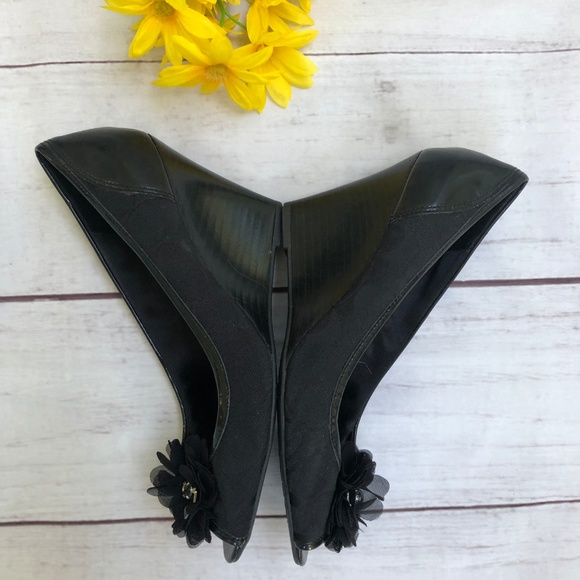 Coach Tamalia Wedge Peep Toe Shoe - Picture 5 of 8